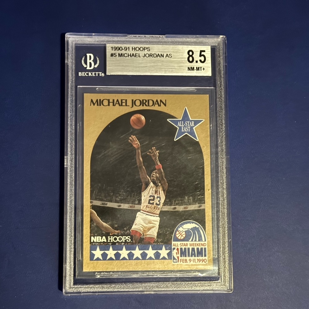 1990-91 Hoops Michael Jordan All-Star Card